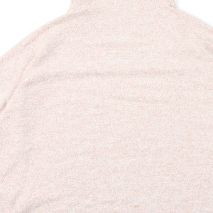 Womens UK Size M Stradivarius Pink Pullover Jumper