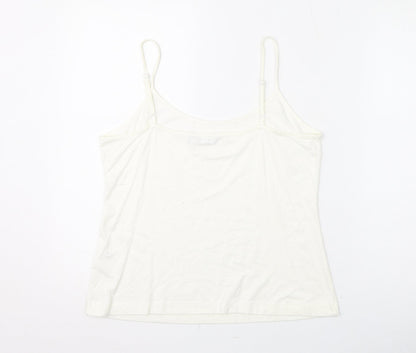 Womens UK Size 14 Per Una White Camisole Tank