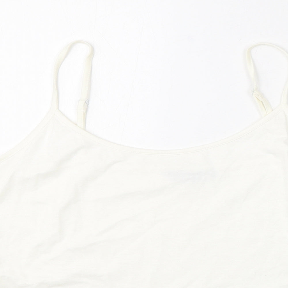 Womens UK Size 14 Per Una White Camisole Tank
