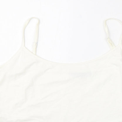 Womens UK Size 14 Per Una White Camisole Tank