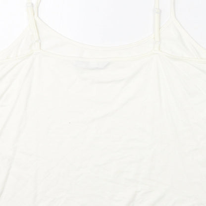 Womens UK Size 14 Per Una White Camisole Tank
