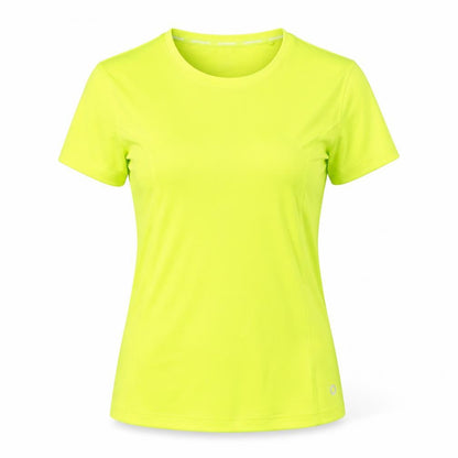 GOODMOVE Womens Green Polyester Basic T-Shirt Size 6 Round Neck Pullover
