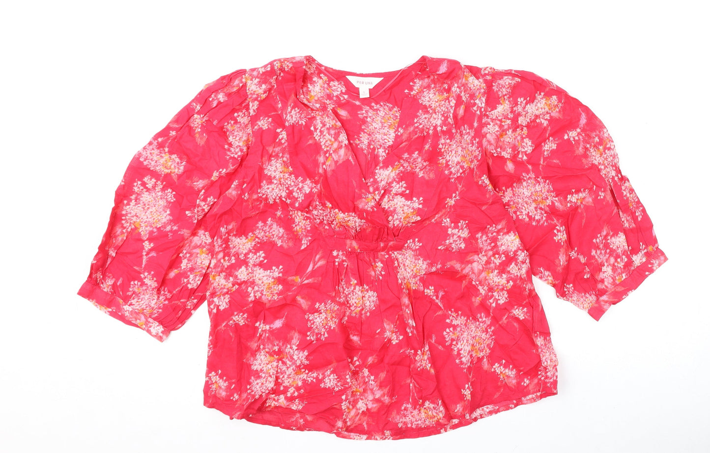 Womens UK Size S Per Una Pink Basic Blouse