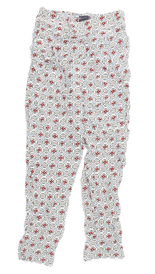 Womens UK Size 6 Marks and Spencer Regular Fit  Multicoloured Trousers