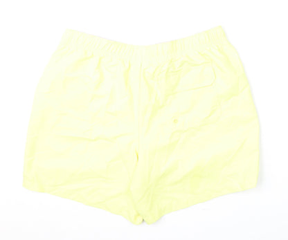 Marks and Spencer Mens Yellow Polyester Bermuda Shorts Size L L6 in Regular Drawstring - Swim Shorts