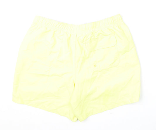 Marks and Spencer Mens Yellow Polyester Bermuda Shorts Size L L6 in Regular Drawstring - Swim Shorts