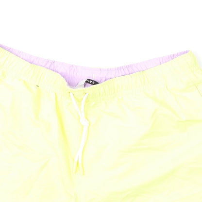 Marks and Spencer Mens Yellow Polyester Bermuda Shorts Size L L6 in Regular Drawstring - Swim Shorts