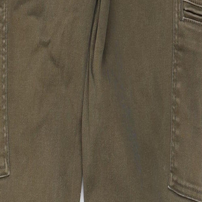 Promod Womens Brown Cotton Skinny Jeans Size 30 in L28 in Regular Zip - Cargo Style