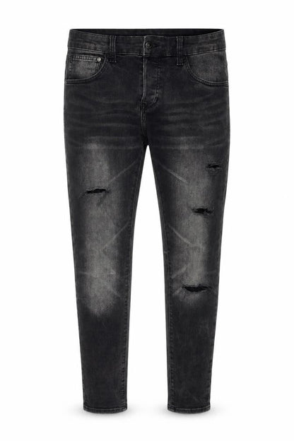 Mens UK Size 32 in Denim & Co. Regular Fit Skinny Black Jeans