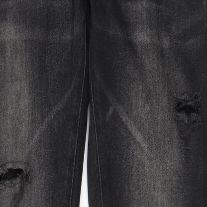 Denim & Co. Mens Black Cotton Skinny Jeans Size 32 in L32 in Regular Button