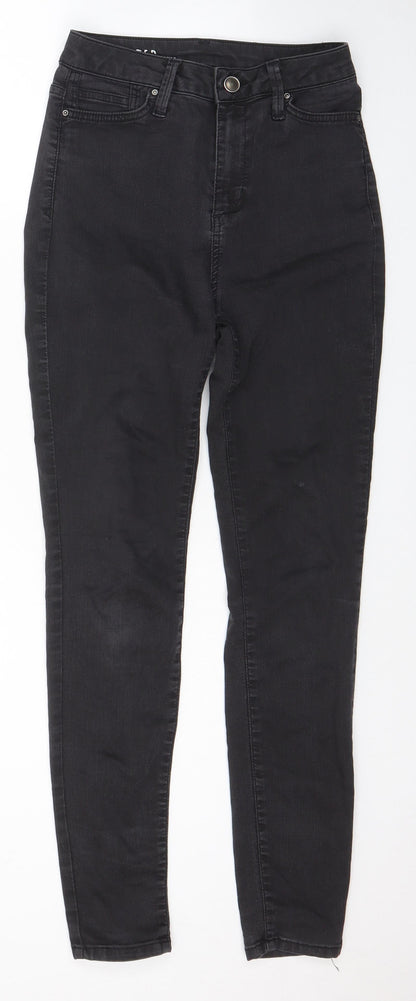 Womens UK Size 8 Marks and Spencer Regular Fit Skinny Black Jeans
