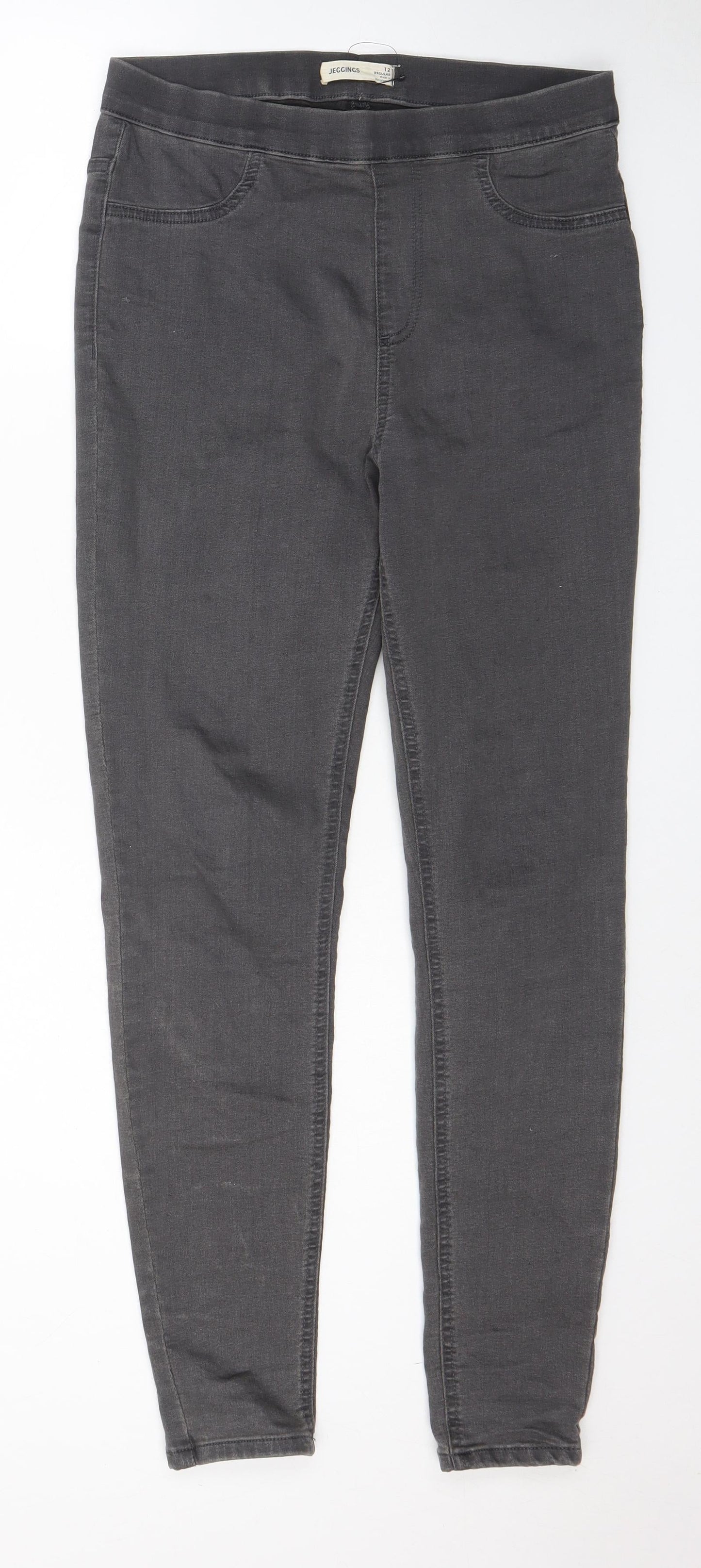 Womens UK Size 12 Marks and Spencer Regular Fit Jegging Green Jeans