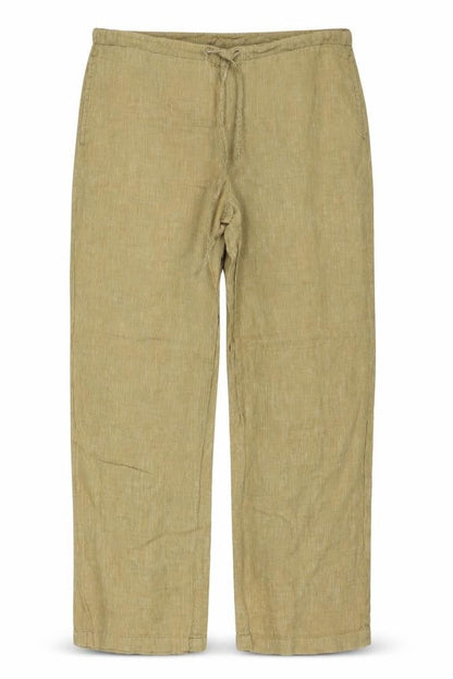 Dorm Womens Beige Polyester Trousers Size 38 in L28 in Regular Drawstring