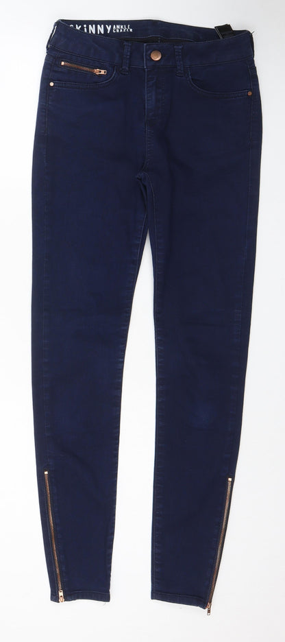 Womens UK Size 10 Marks and Spencer Regular Fit Skinny Blue Jeans