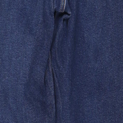 Topshop Womens Blue Cotton Skinny Jeans Size 28 in L32 in Regular Zip