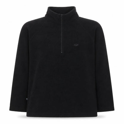 Mountain Life Womens Black Polyester Pullover Sweatshirt Size S Zip