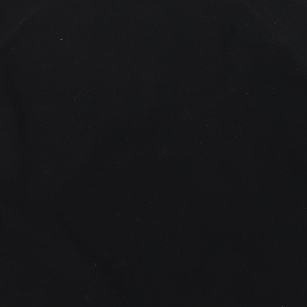 Mountain Life Womens Black Polyester Pullover Sweatshirt Size S Zip