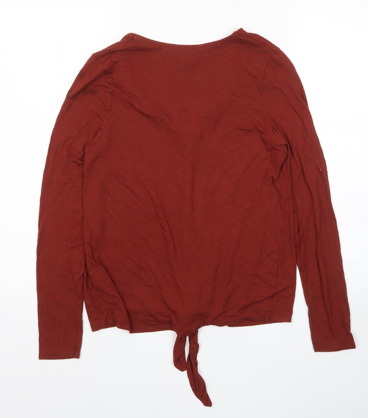 Womens UK Size 10 New Look Brown Basic Button-Up