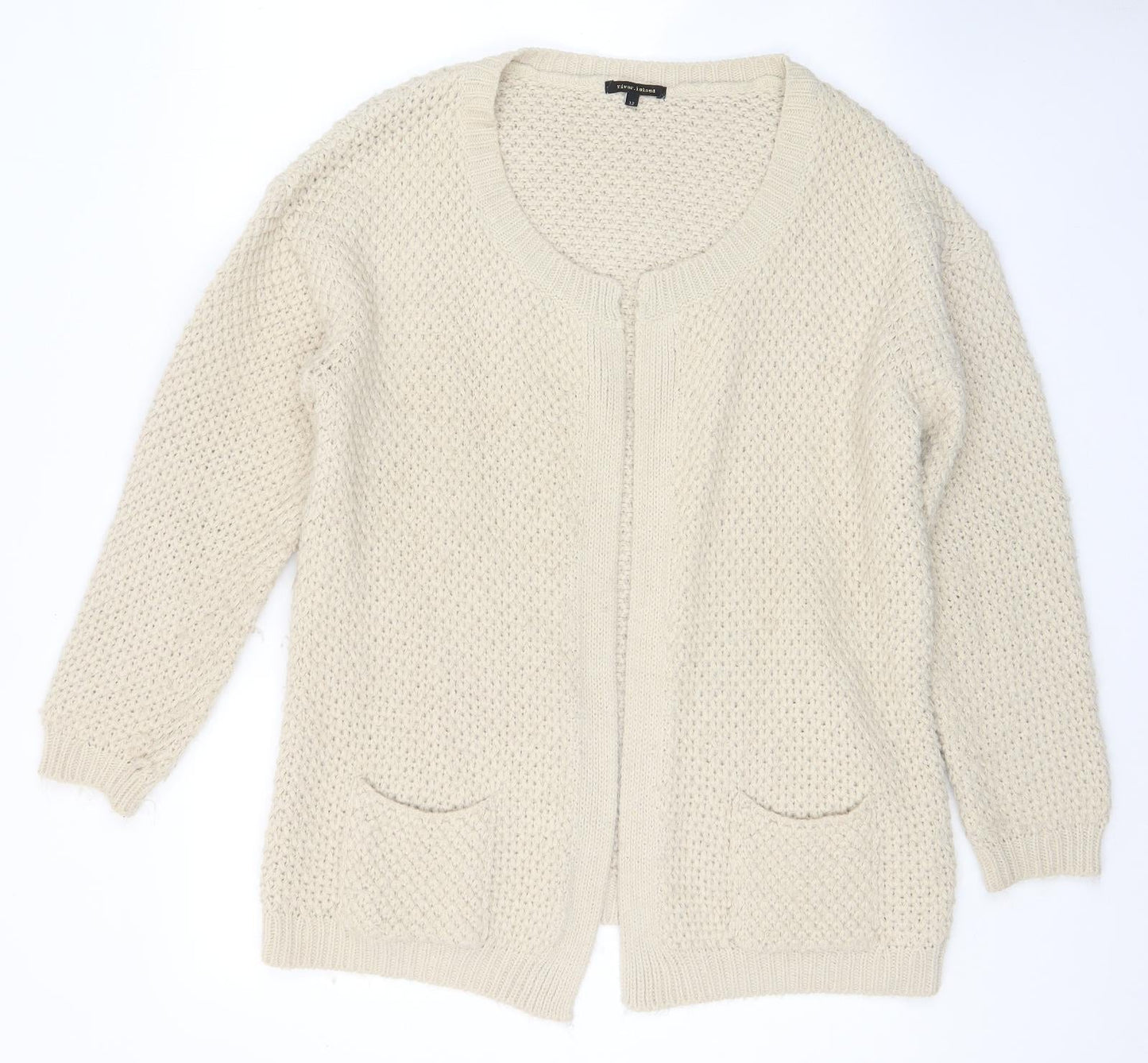 Womens UK Size 12 River Island Beige Cape Jumper