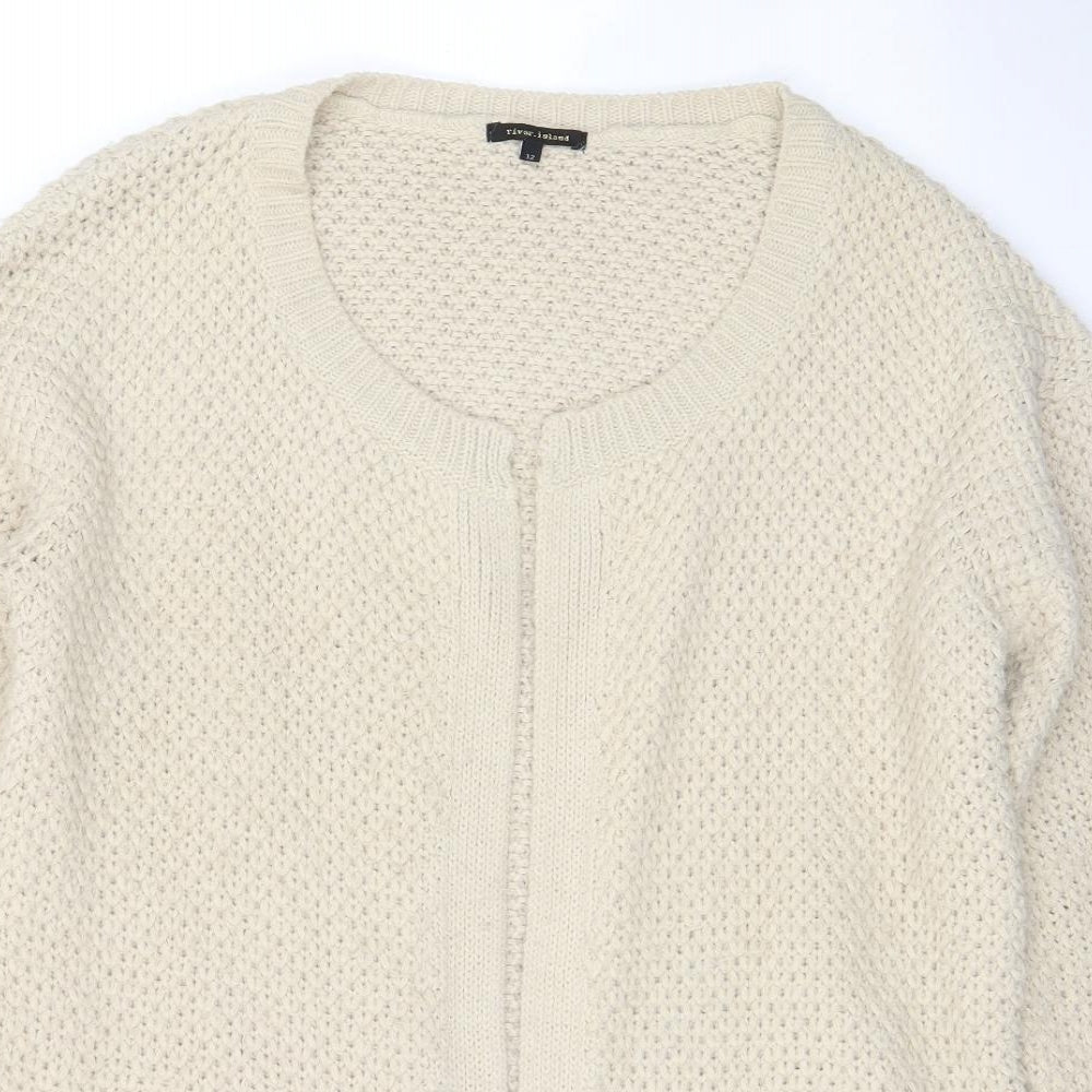 Womens UK Size 12 River Island Beige Cape Jumper