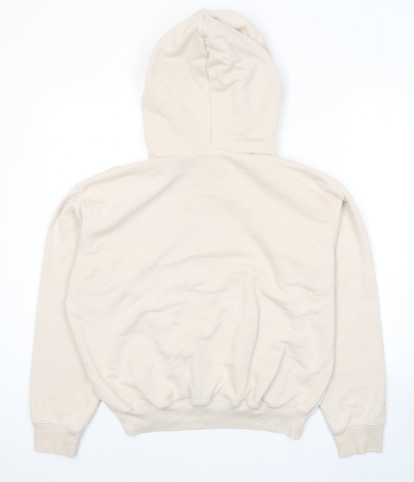 Uniqlo Womens Beige Cotton Pullover Hoodie Size S Pullover - Chaos