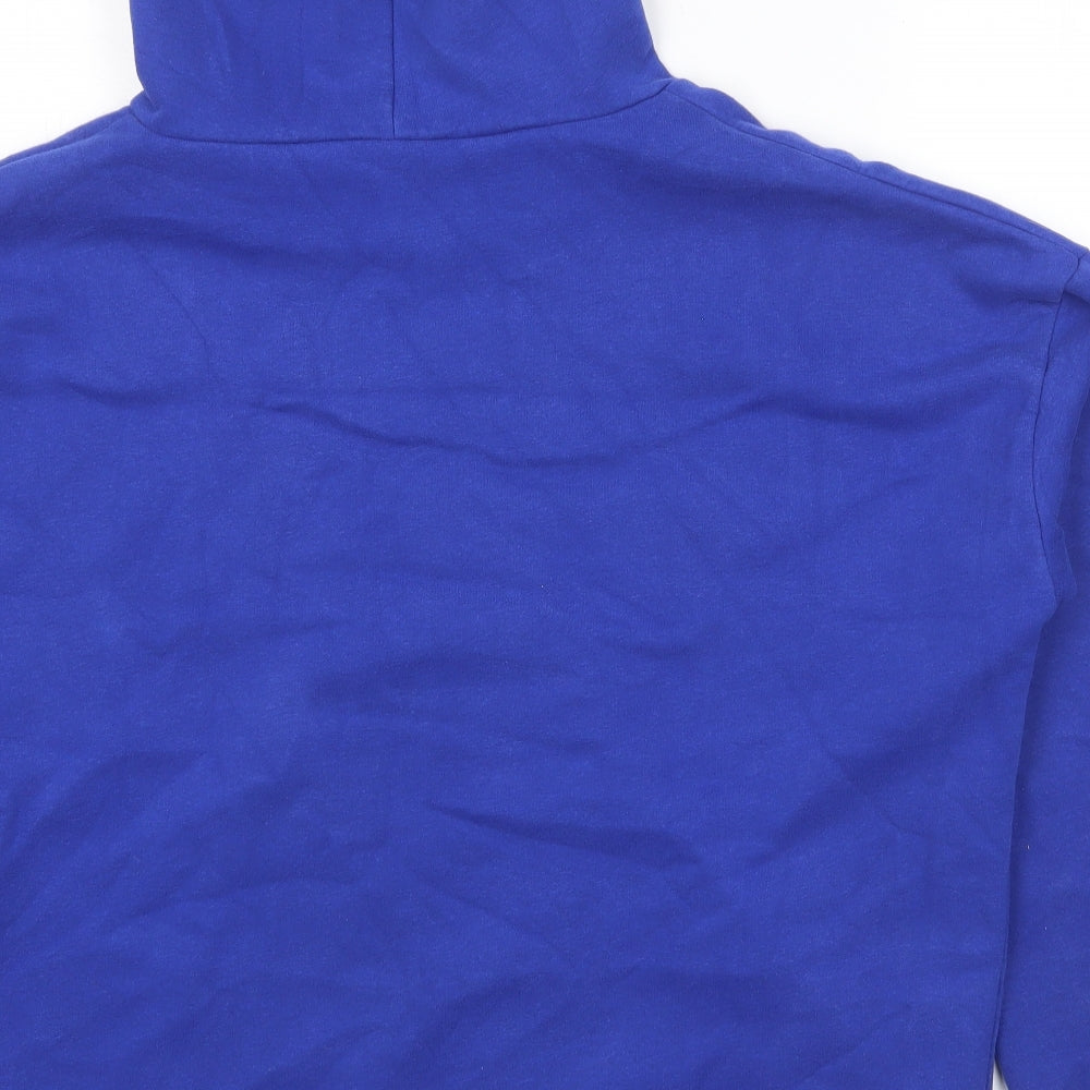 Edikted Womens Blue Viscose Pullover Hoodie Size XS Pullover - Champion Eagle Size XS/S