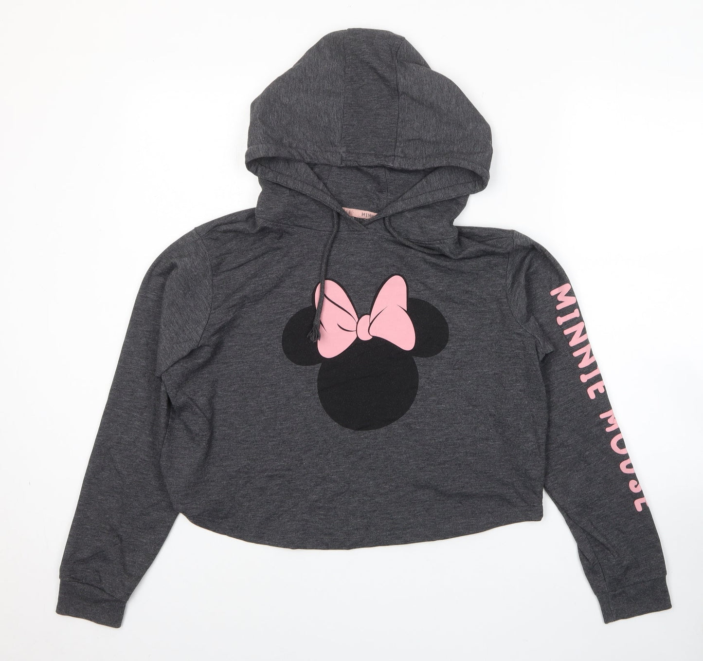 Womens UK Size 12 Disney Grey Pullover Hoodie