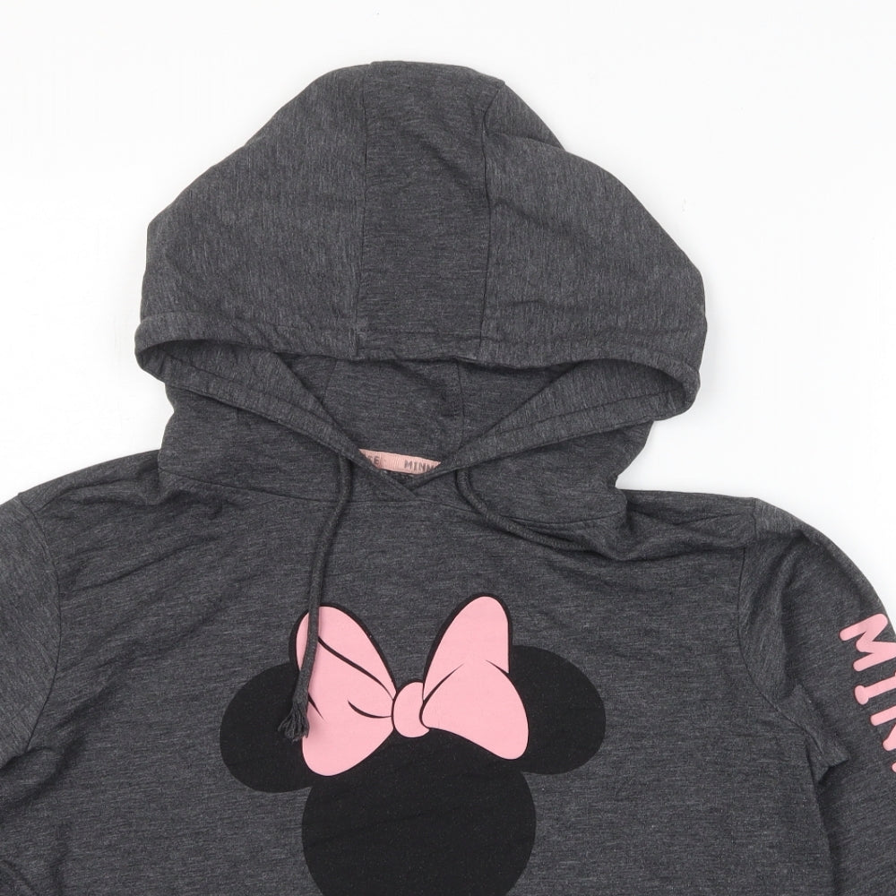 Womens UK Size 12 Disney Grey Pullover Hoodie