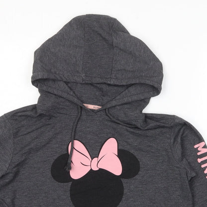 Womens UK Size 12 Disney Grey Pullover Hoodie