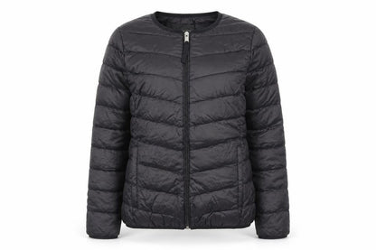 Stradivarius Womens Black Puffer Jacket Coat Size S Zip