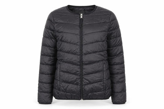 Stradivarius Womens Black Puffer Jacket Coat Size S Zip
