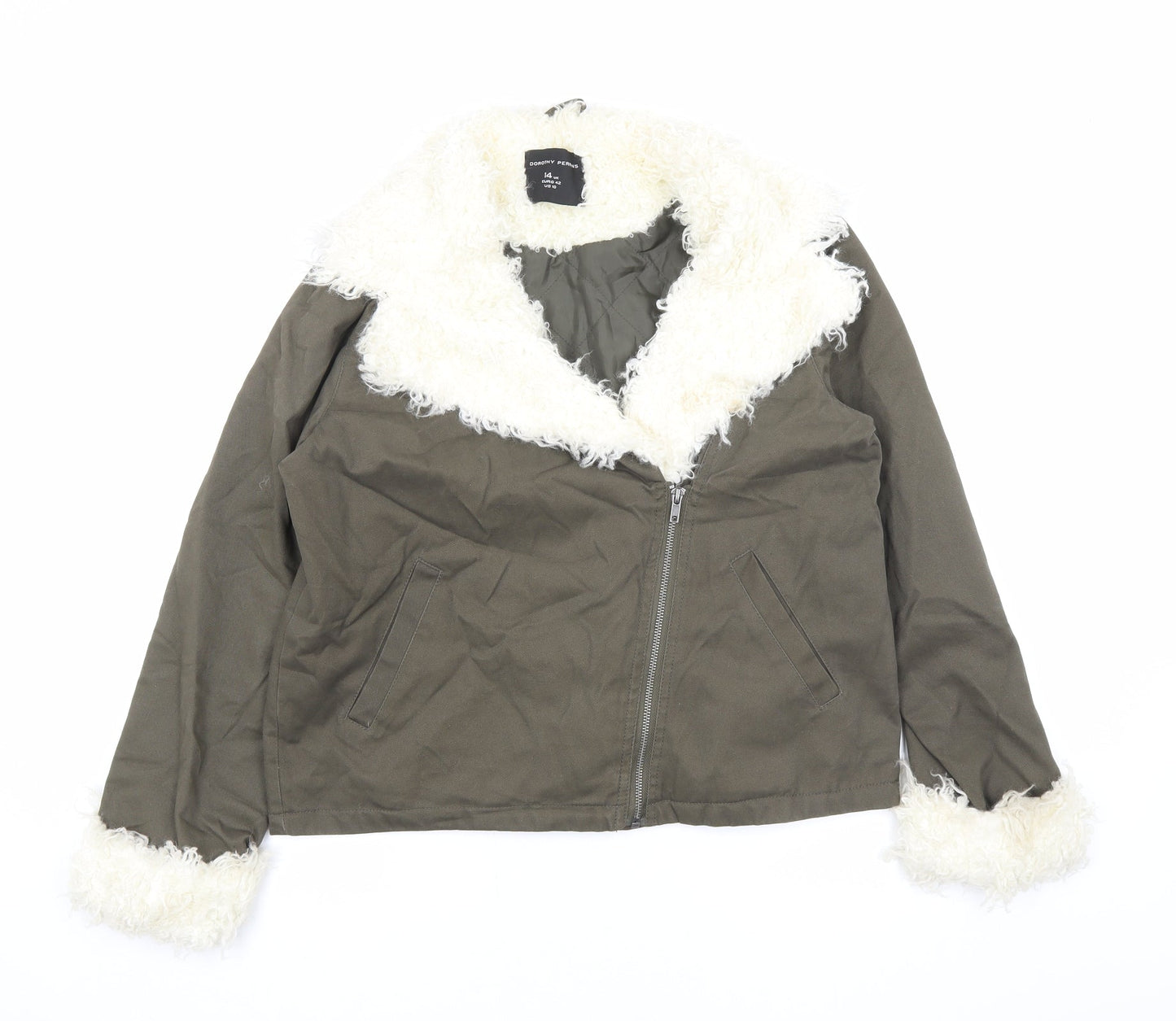 Womens UK Size 14 Dorothy Perkins Green Jacket