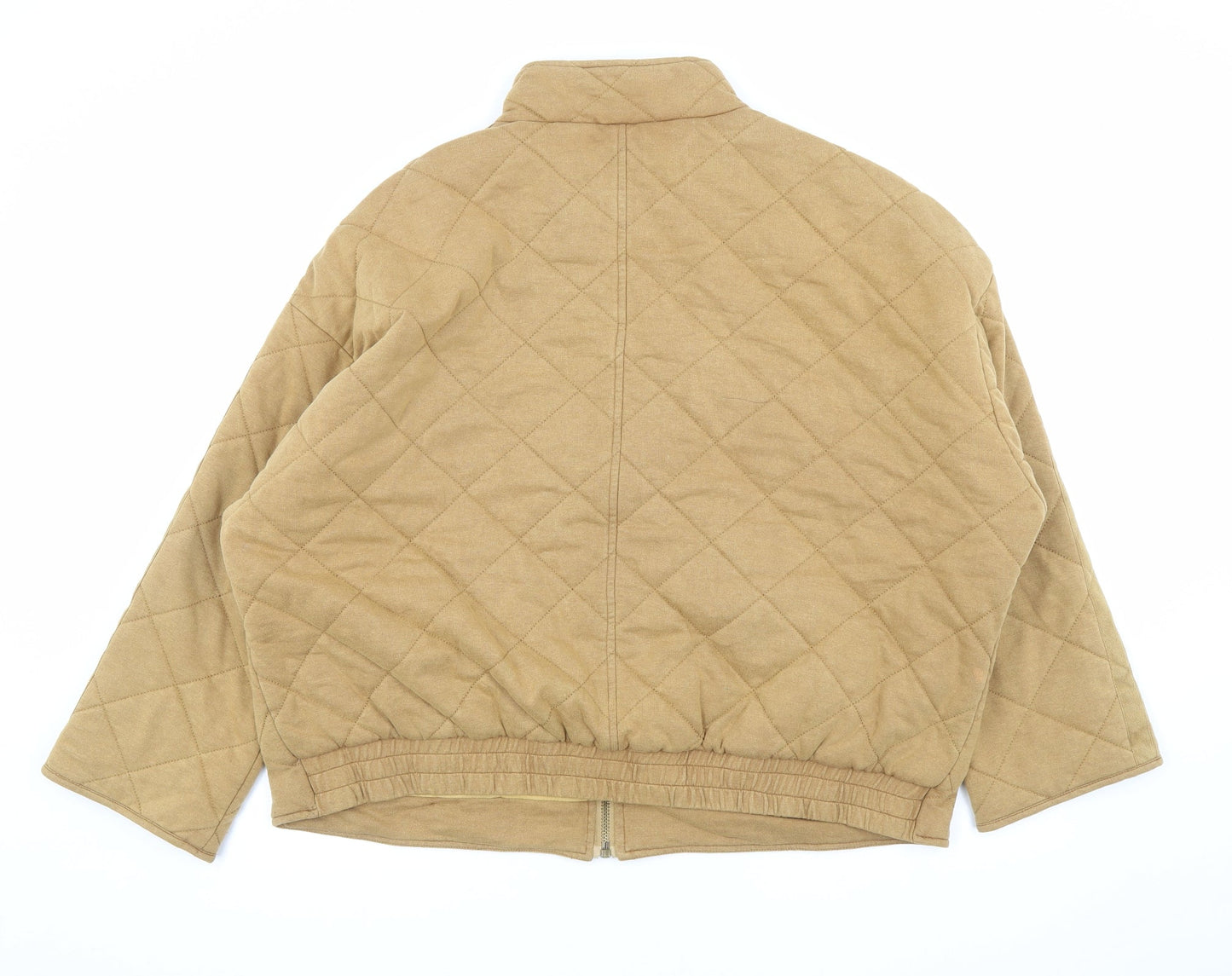 7 For All Mankind Mens Yellow Quilted Jacket Size XL Zip