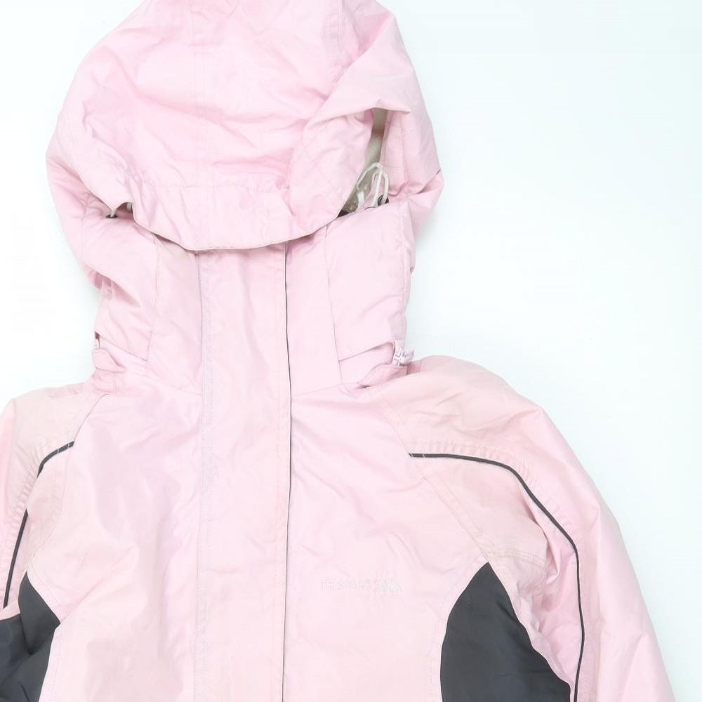 Womens UK Size 10 Trespass Pink Rain Coat