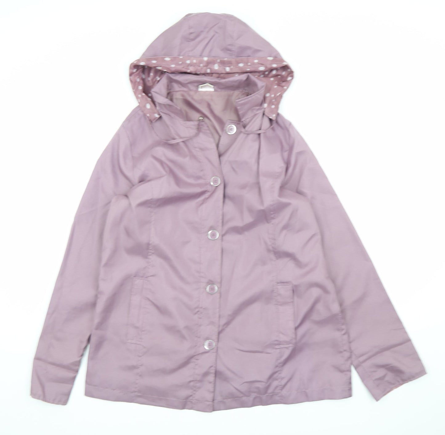 Womens UK Size 14 Anne De Lancay Purple Rain Coat