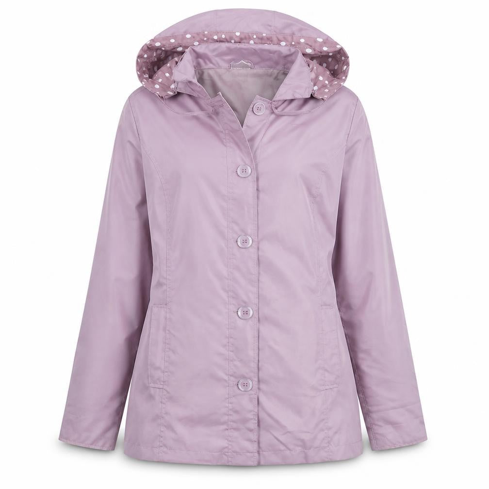 Womens UK Size 14 Anne De Lancay Purple Rain Coat