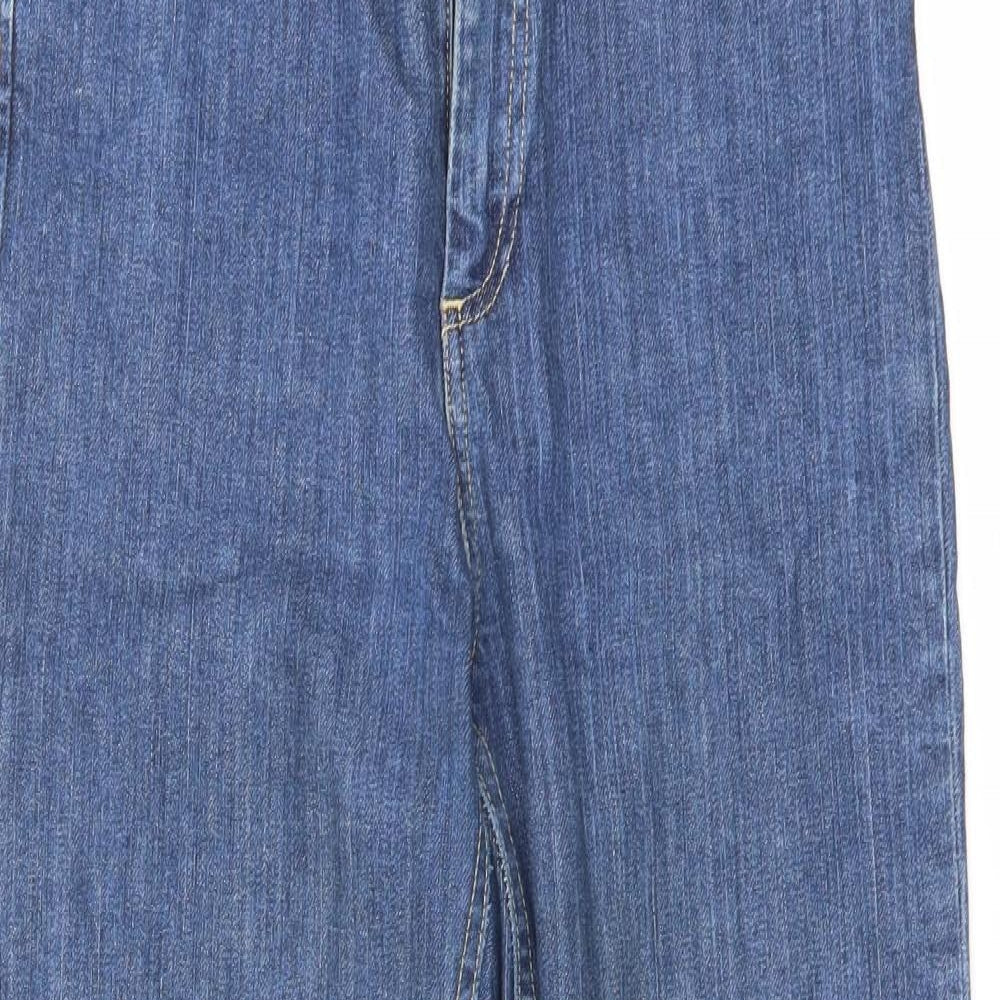 ASOS Womens Blue Cotton Skinny Jeans Size 28 L25 in Regular Zip