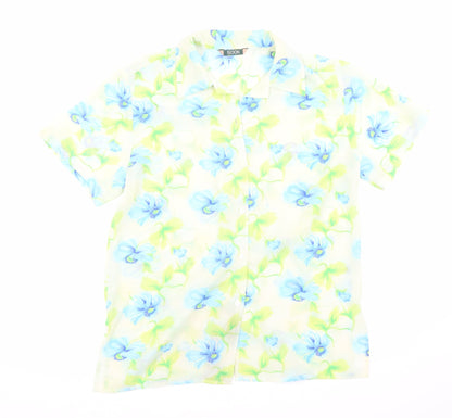 Womens UK Size 12 Soon Multicoloured Basic Button-Up