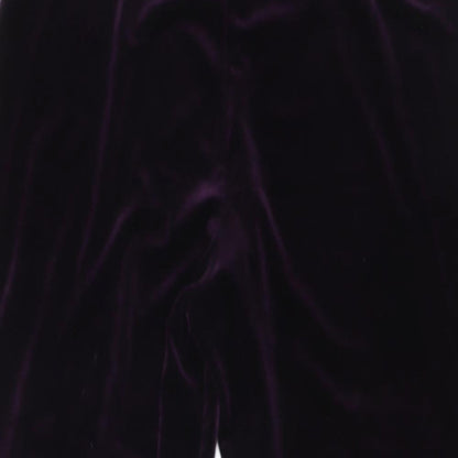 Womens UK Size 16 EWM Regular Fit Windbreaker Purple Trousers
