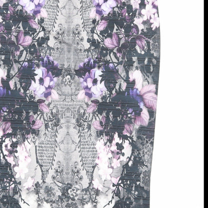 NEXT Womens Purple Floral Polyester Straight & Pencil Skirt Size 12