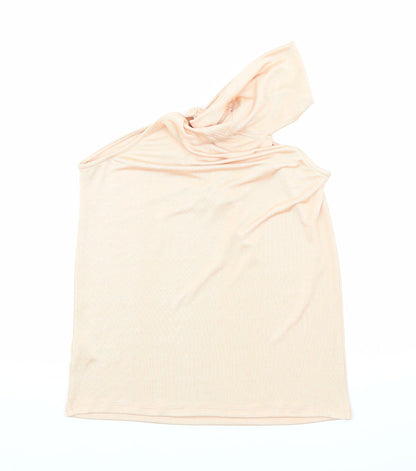 River Island Womens Orange Polyester Basic Tank Size M Off the Shoulder