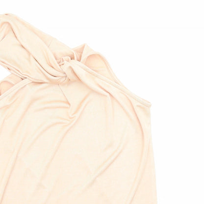 River Island Womens Orange Polyester Basic Tank Size M Off the Shoulder