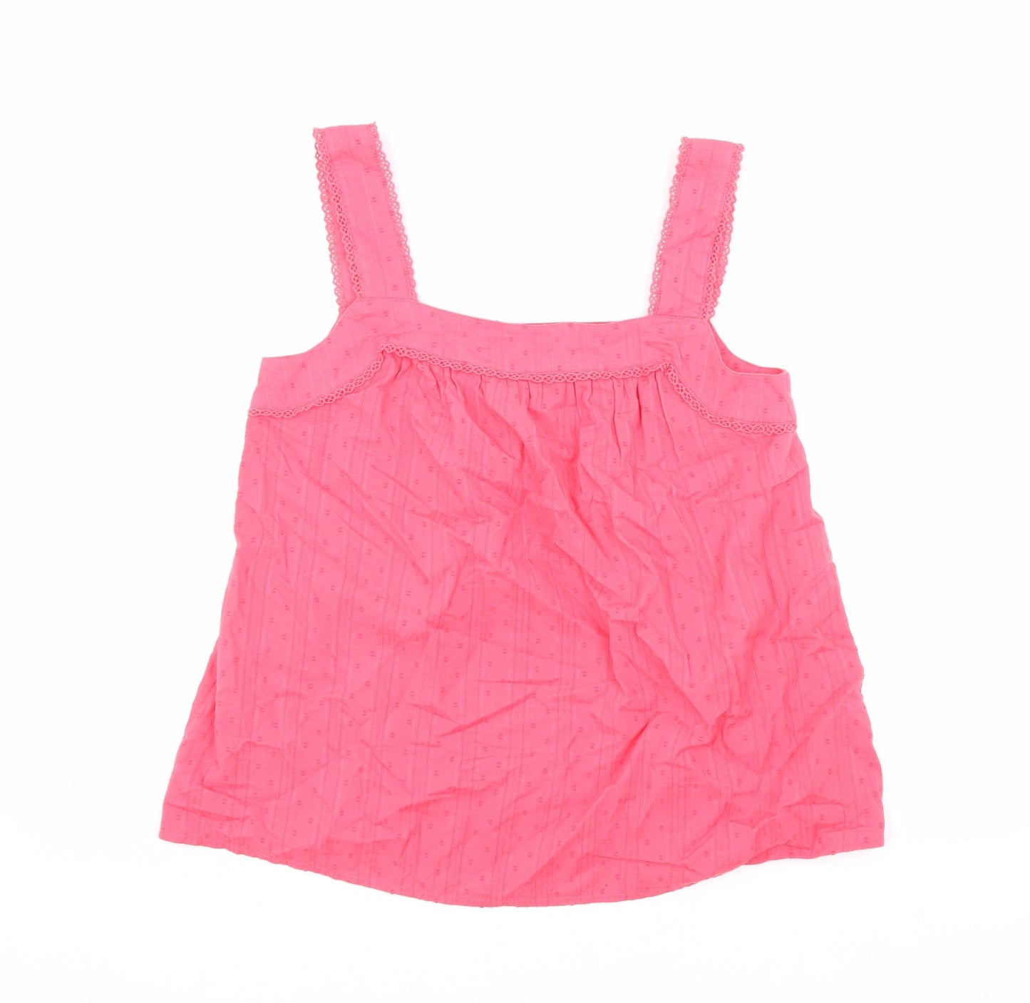 Womens UK Size 8 Marks and Spencer Pink Basic Tank
