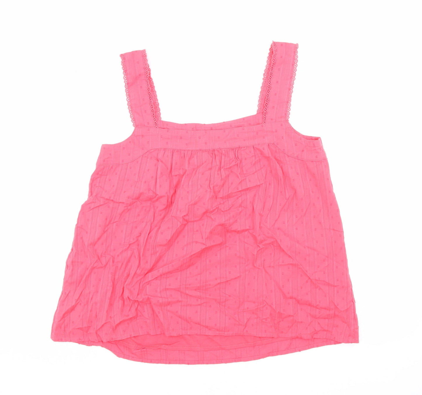 Womens UK Size 8 Marks and Spencer Pink Basic Tank