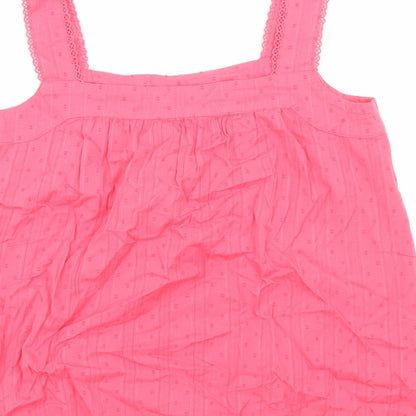 Womens UK Size 8 Marks and Spencer Pink Basic Tank