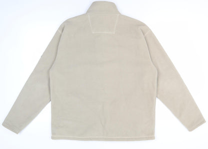 Maine New England Unisex Beige Fleece Jacket M