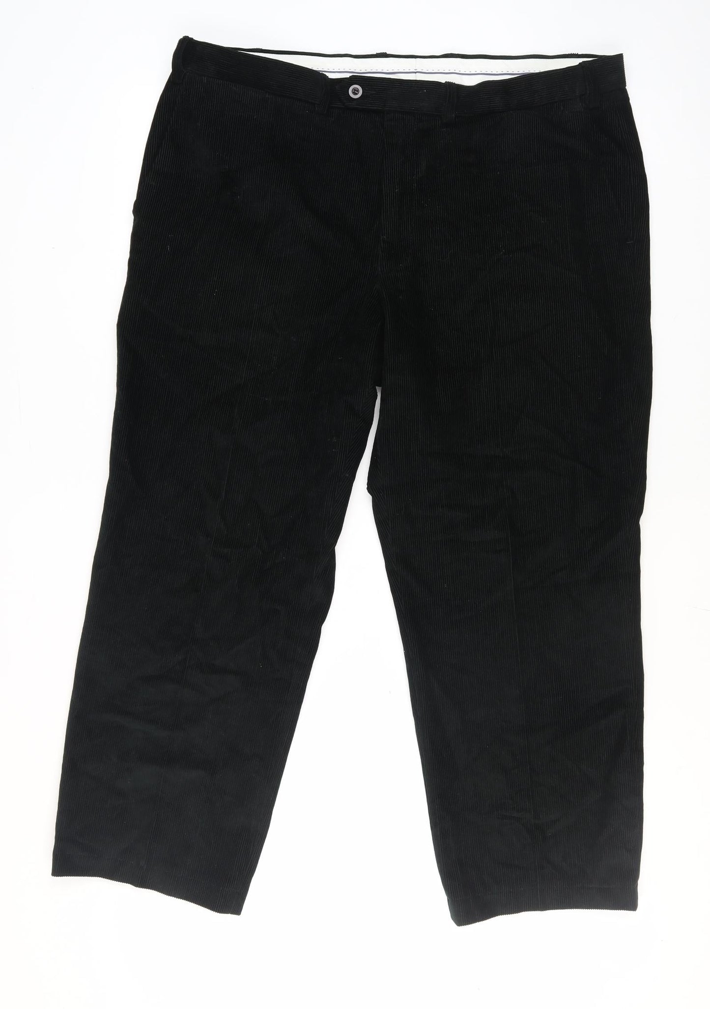 Womens UK Size 40 Marks and Spencer Relaxed Fit Chino Black Trousers