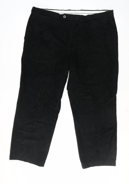 Womens UK Size 40 Marks and Spencer Relaxed Fit Chino Black Trousers
