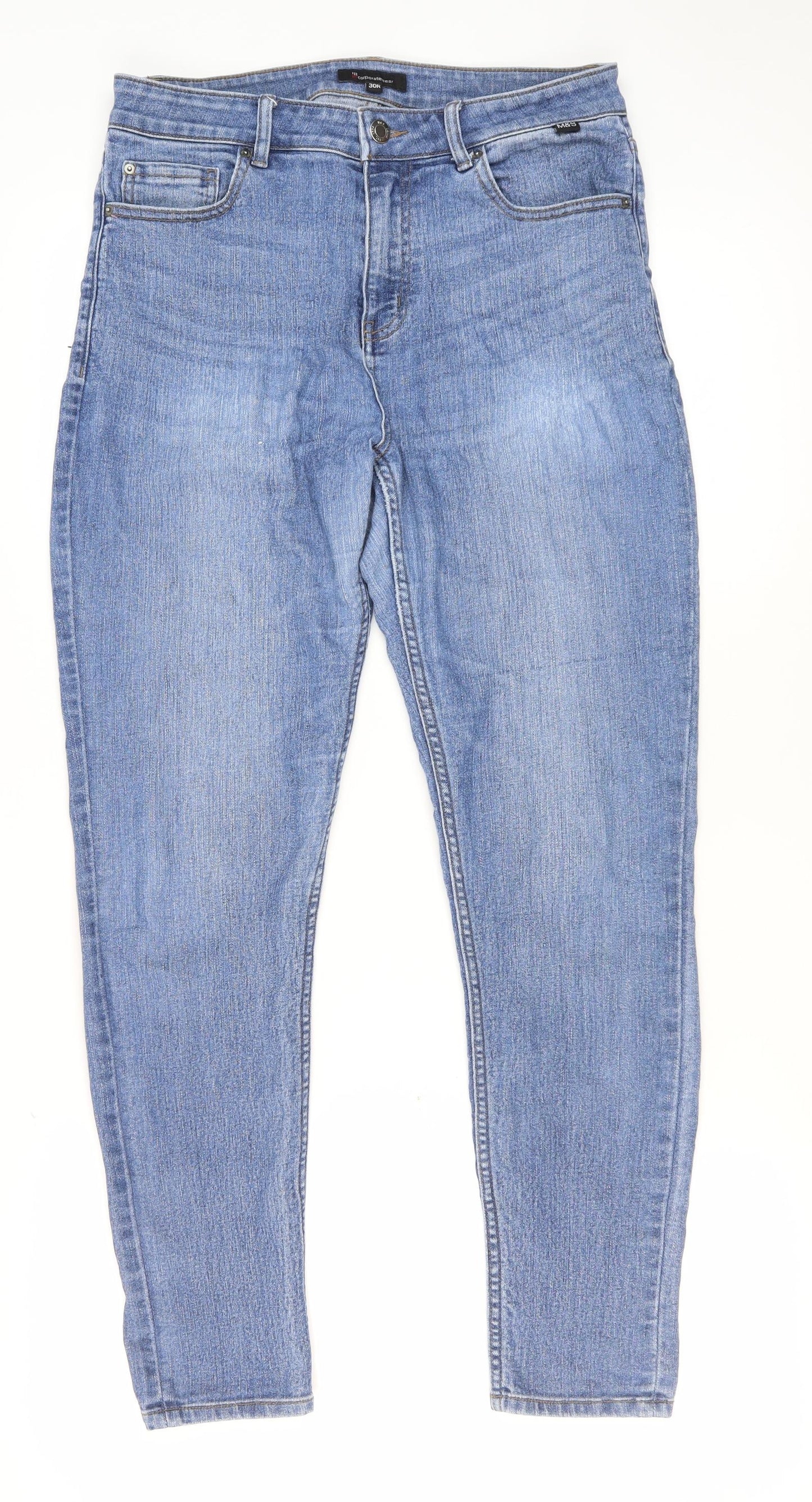 Corporatewear Women's Blue Straight Jeans Size 30