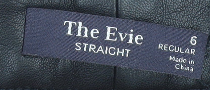 Womens UK Size 10 Marks and Spencer Regular Fit Straight Black Trousers